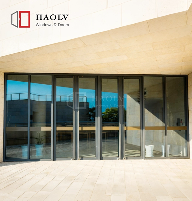 aluminum glass swing door